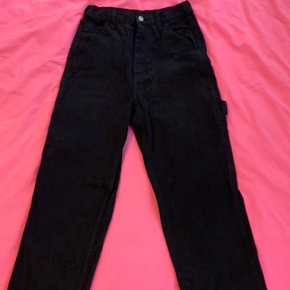 John Galt Black Carpenter Pants